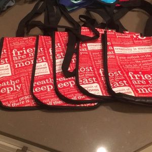 $2 (if bundled) lululemon red small shopping bag